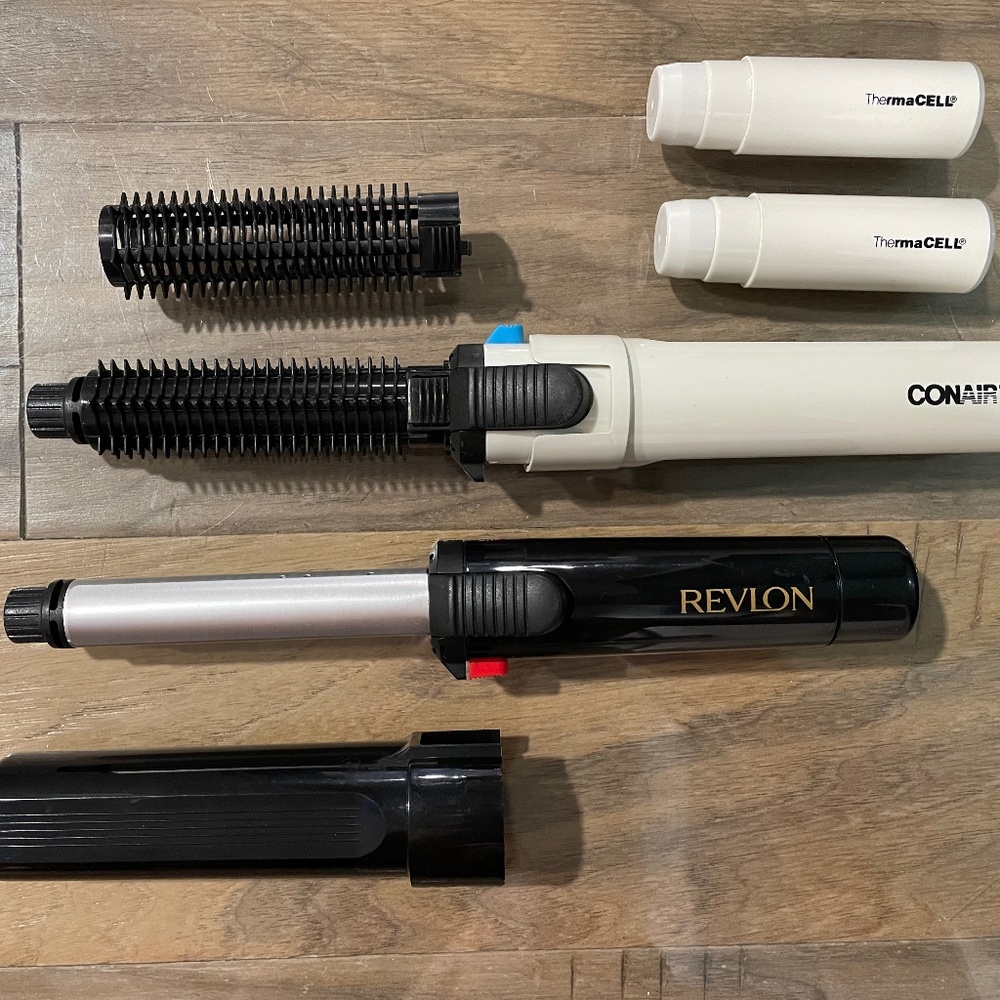 Like New Portable/Travel Curling Iron & Curling Brush Set